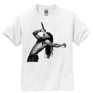 White Graphic T-Shirt with Lil Wayne